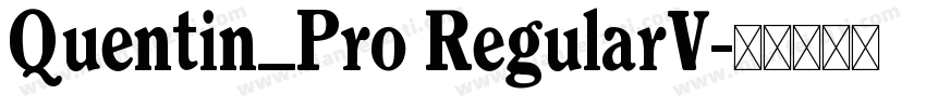 Quentin_Pro RegularV字体转换